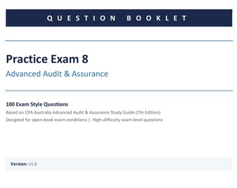 Examen de práctica AAA 08: CPA Australia - Auditoría y aseguramiento avanzados