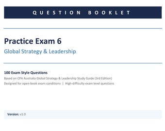 Examen de práctica GSL 06: CPA Australia - Estrategia y liderazgo global