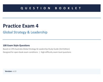 Examen de práctica GSL 04: CPA Australia - Estrategia y liderazgo global