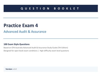 Examen de práctica AAA 04: CPA Australia - Auditoría y aseguramiento avanzados