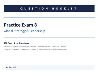 Examen de práctica GSL 08: CPA Australia - Estrategia y liderazgo global