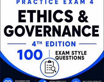 EG Practice Exam 04: CPA Australia - Ethics & Governance