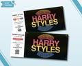 Personalised Harry Styles Souvenir Ticket: Custom Concert Gift (PDF or Print Option Available)