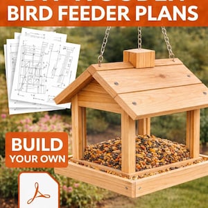 DIY Wooden Bird Feeder Plans (Step by Step PDF)