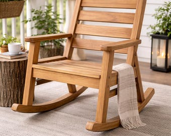 Wooden Rocking Chair Woodworking Plans (Step by Step PDF)