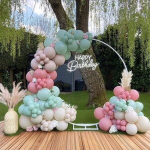 Pastel Balloon Arch Kit: Mint, Sage, Blush, Rose, Ivory DIY Garland