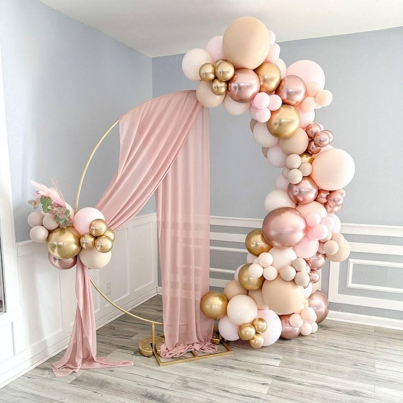 Pink and Gold Balloon Arch Kit - Etsy
