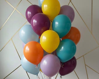 Ballons en latex multicolores, décoration de fête vibrante, fournitures pour anniversaire