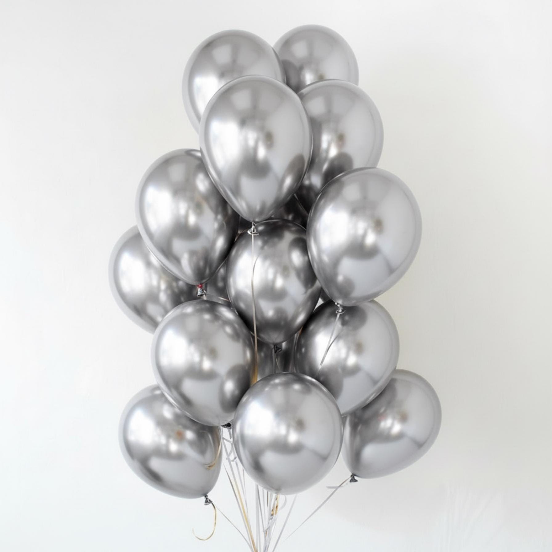 Metallic Silver Chrome Balloons