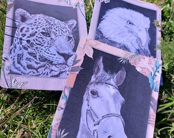 Card - Horse/Jaguar/Eagle | Card - Horse/Jaguar/Eagle