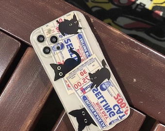 Funda transparente GrumpTail Cat – Funda para iPhone con dibujos de FrownPaws