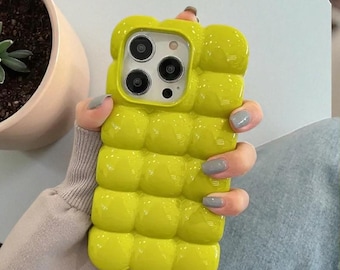 Funda de silicona 3D SweetMesh: funda suave y brillante para iPhone