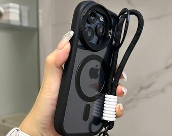 Funda magnética VistaLift: funda transparente con soporte plegable que absorbe los golpes para iPhone.