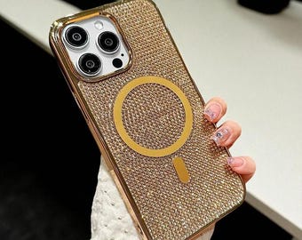 Funda RadiantEdge Plated Glow: protección magnética con acabado brillante para iPhone