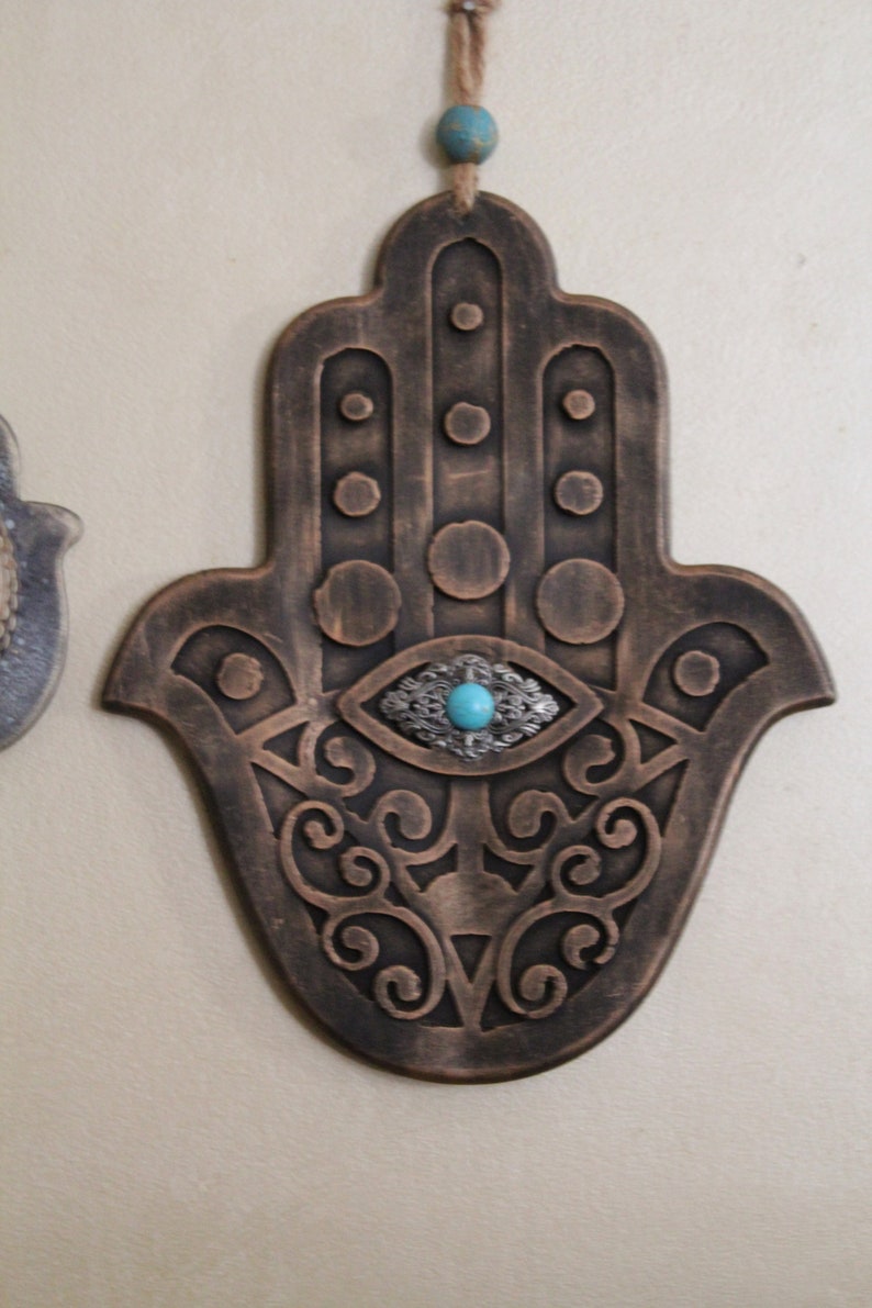 Hamsa Wall Hanging Hanging Hamsa Hamsa Wall Hamsa Home Etsy