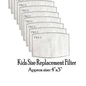 Kids size mask filter,replacement filter,cotton filter,mask replacement filter,kids replacement filter,kids size filter