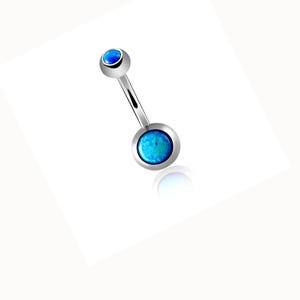 anneau de ventre d’opale, anneau de nombril, anneau de nombril de nombril, anneau chirurgical de ventre d’acier, anneau de nombril d’opale, anneau de ventre en acier inoxydable