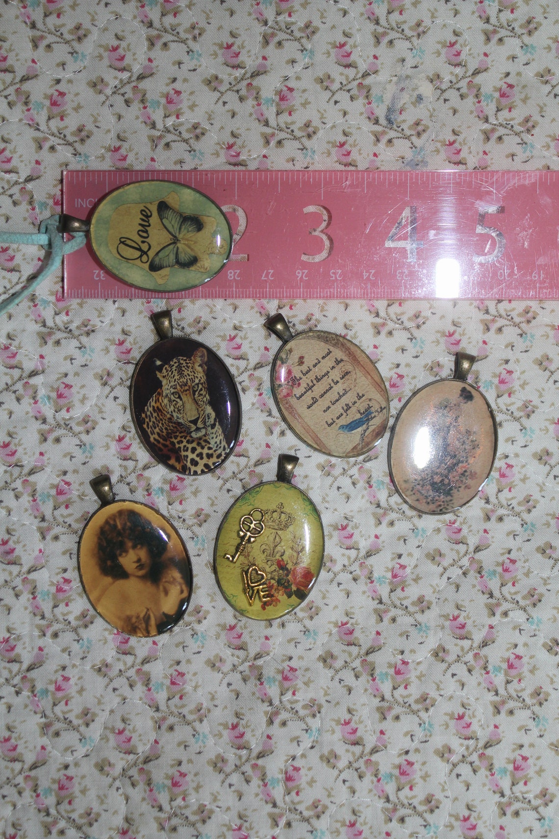 Cameo Charm Necklace Vintage Cameo Necklace Charm Necklace Etsy