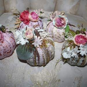 Handmade Shabby Chic Pumpkins: Fall Table Decor (13&quot; Diameter)