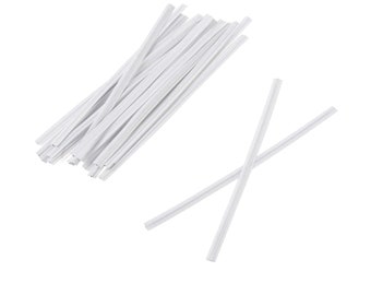 Fil de nez en plastique : fournitures de bricolage pour masques faciaux (4 pouces de long)