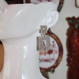 Rhinestone long earrings, long tassel earrings,Crystal dangle earrings, Dangle earrings, party earrings, rhinestones earrings,long earrings