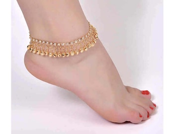 Gold Bell Fußkettchen: Boho-Fußkettchen
