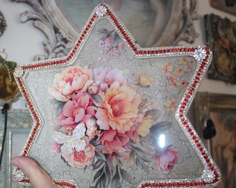 Handmade Stone Star of David Wall Decor: Judaica Home Art