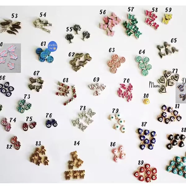 Floating Locket Charms: Tiny Charm Collection