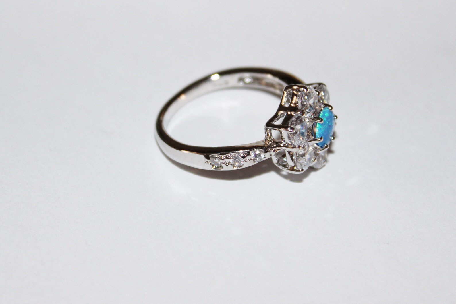 Anello Donna S.Oliver Argento 925 Con Zirconi Blu – Forma Baguette - 4