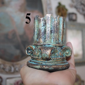 Handmade Decorated Stone Flower Pot: Unique Garden Planter