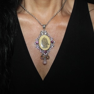 Collier Hamsa, Collier d’yeux maléfiques, Hamsa argenté, Collier de charme Hamsa, Grand collier de charme Hamsa