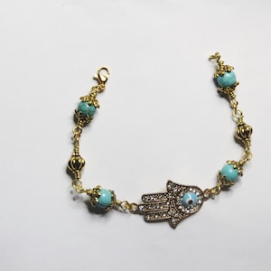 Hamsa bracelet, Silver hamsa bracelet, evil eye bracelet, hamsa charm bracelet, bad eye charm, bad eye charm bracelet