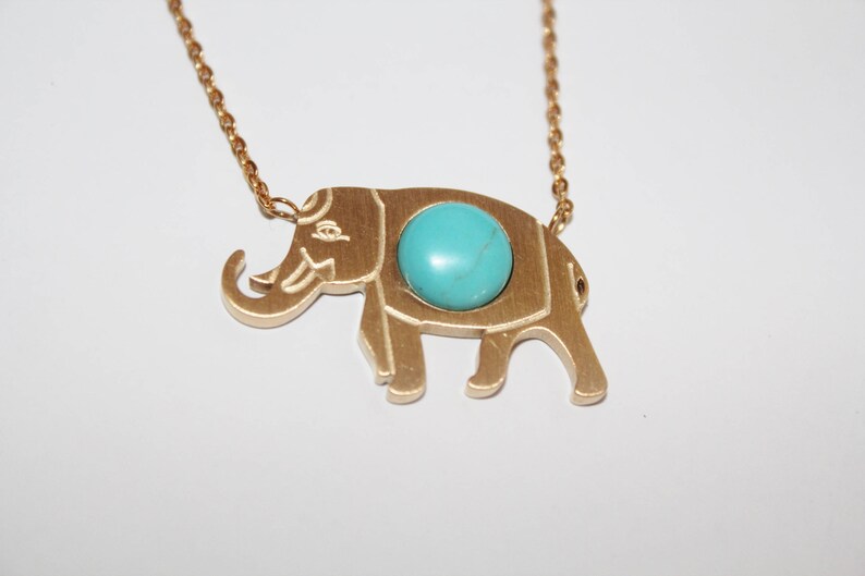 tiny elephant necklace