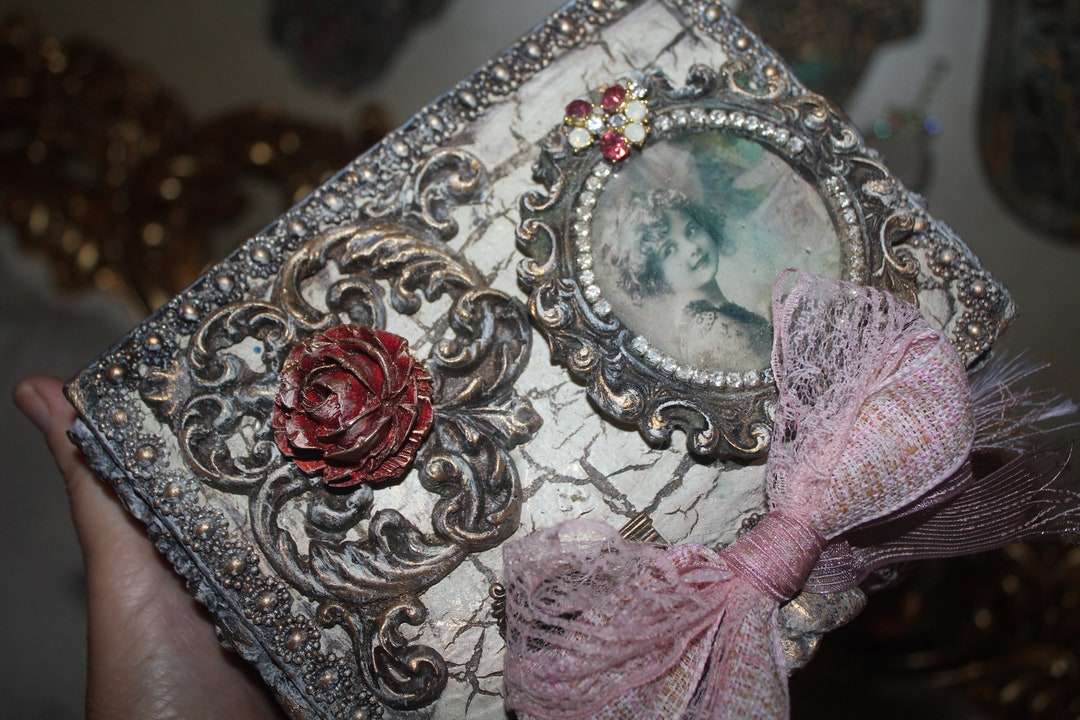 Vintage Style Jewelry Box Jewelry Box Ring Box Wood Box Etsy