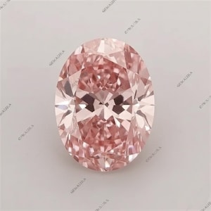 2.8+ Ct Natural Fancy Pink Diamond – Oval Cut, VVS Clarity, Blush Rosé Sparkle
