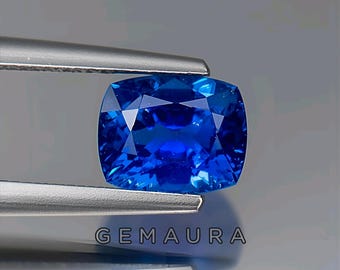 Zaffiro blu naturale da 10+ ct, taglio cuscino, pietra preziosa color fiordaliso