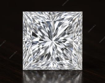 Princess Cut Diamond – 7x7mm, 2.1 Carat D Color VVS Loose Gemstone