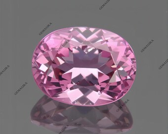 Zaffiro rosa naturale da 8 x 10 mm – taglio ovale, pietra preziosa rosa baby scintillante