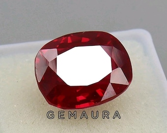 5 Ct Burma Pigeon Blood Ruby – Cushion Cut Gemstone
