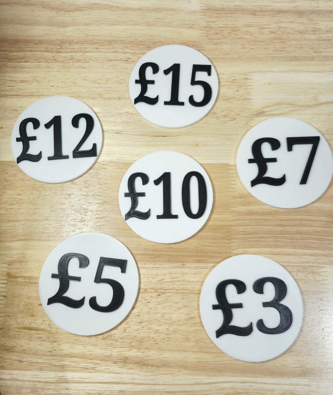 Reusable Price Signs for Craft Stalls | Custom Price Circles | Market ...