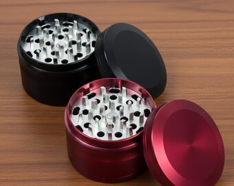 63mm Four-Layer Aluminum Alloy Grinder Colorful Zinc Tooth Tobacco Shredder Cross-Border Smoking Tool
