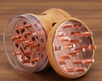 Resin Herb Grinder Large Manual Spice Crusher Durable Acrylic Tobacco Grinder Stylish Household Kitchen Tool For Herbs Seasoning Grinding