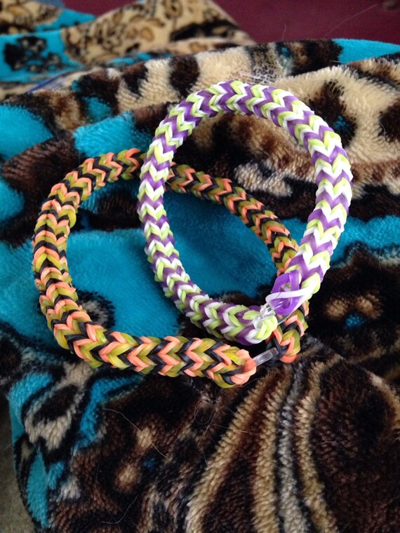 Genuine Rainbow Loom Rubber Band Quadfish Bracelet, Custom-Made w