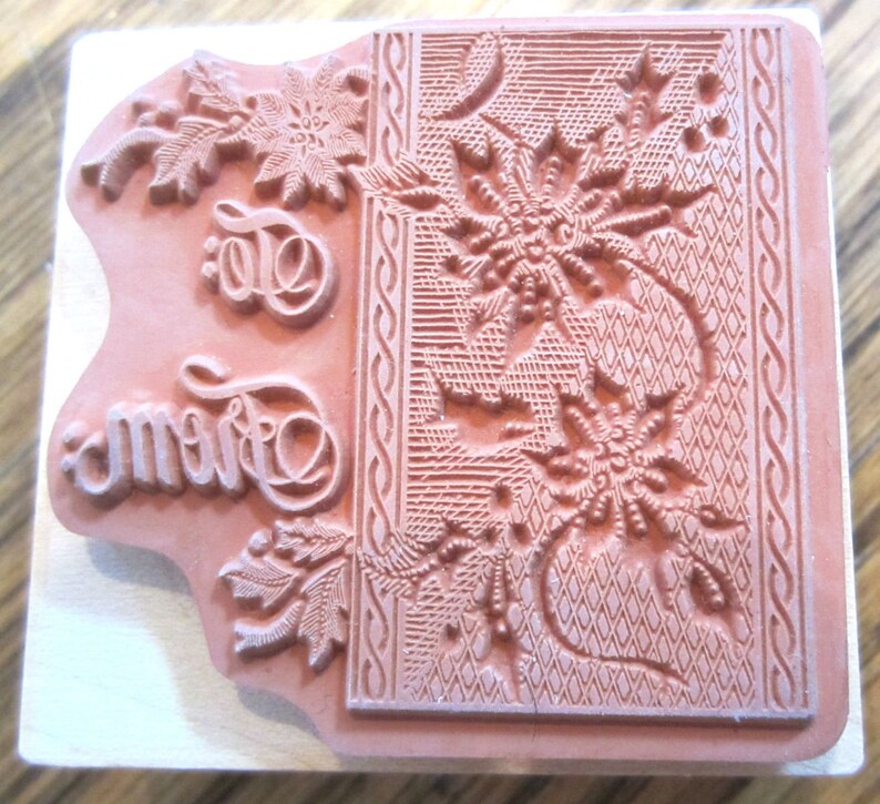 Psx To From F3340 Present Gift Tag Wooden Rubber Stamp