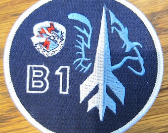 Us Military Uniform Patch B1 Bomber Airforce Airplane