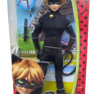 Miraculous Ladybug 10.5 Cat Noir Doll (Includes PLAGG minifig + Accessory)  NIB