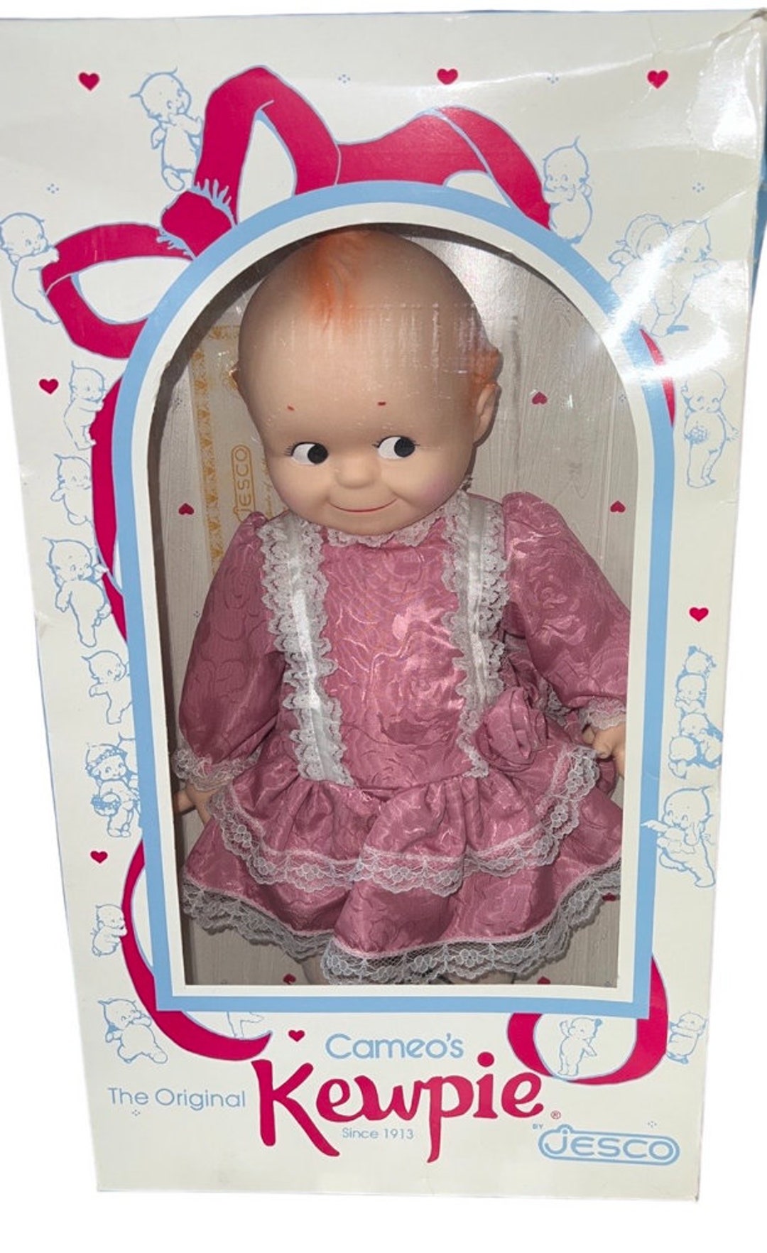 Cameo's the Original Kewpie Doll by Jesco in Box Mic With Rare Pink