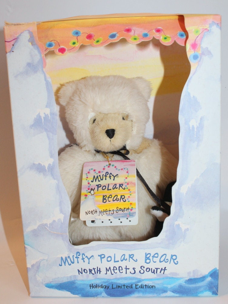 Muffy Vanderbear Doll Polar Bear North Meets South Penguin Compass