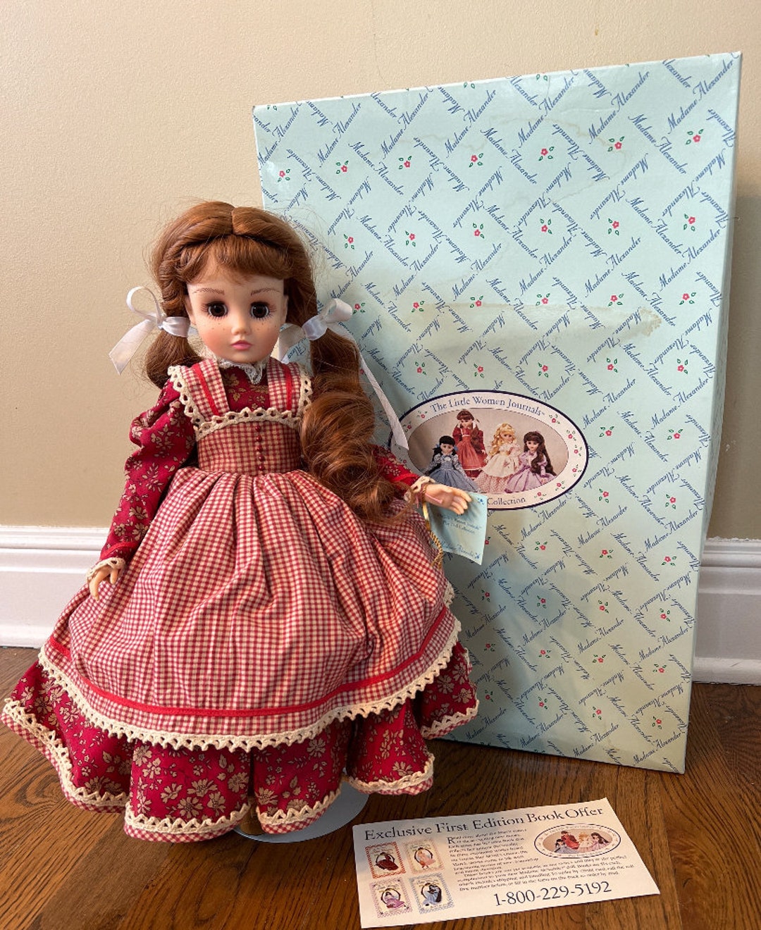 Madame Alexander 17 Jo Doll 28140 Little Women Journals Red Gingham Dress  Rare - Etsy Hong Kong