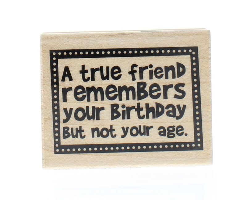 Hampton Art A True Friend Remembers Your Birthday Not Age Etsy